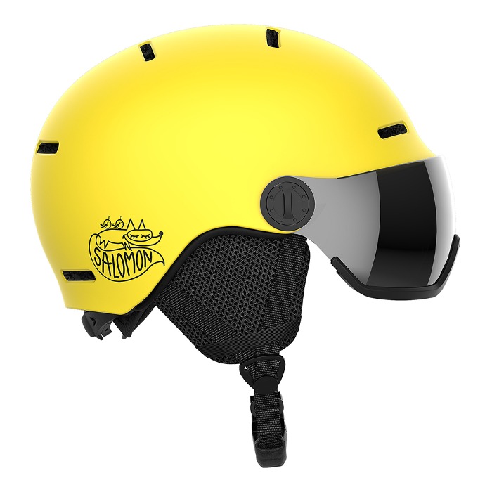 조이레포츠 - 살로몬 살로몬 주니어 스키 바이저 헬멧 ORKA VISOR Vibrant Yellow (2324)